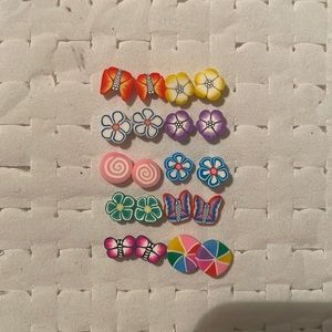 10 pairs! Handmade studs for kids